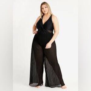 New 🏖️ Womens plus size sheer cover up pants, size 2X
